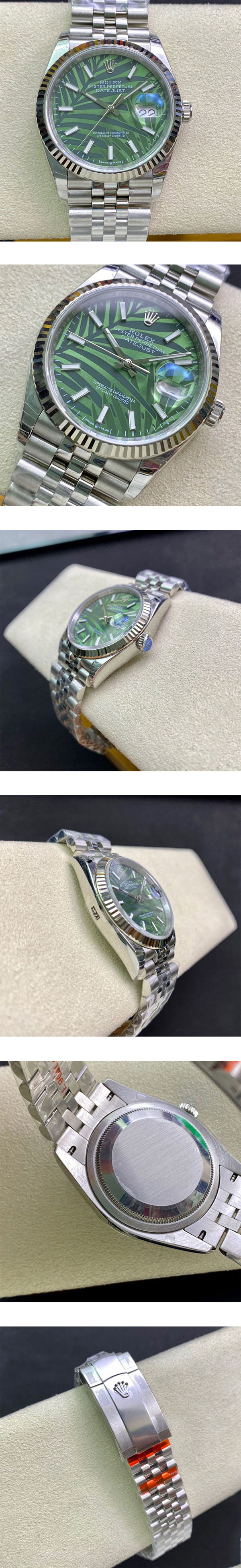 【GM工場】ロレックスコピー n級品M126234-0047 デイトジャスト グリーンバーム 36mm